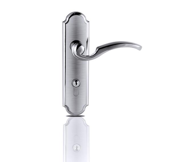 Zinc Alloy Entrance Mortise Door Lock Stain Nickel With Mortise Lock Body