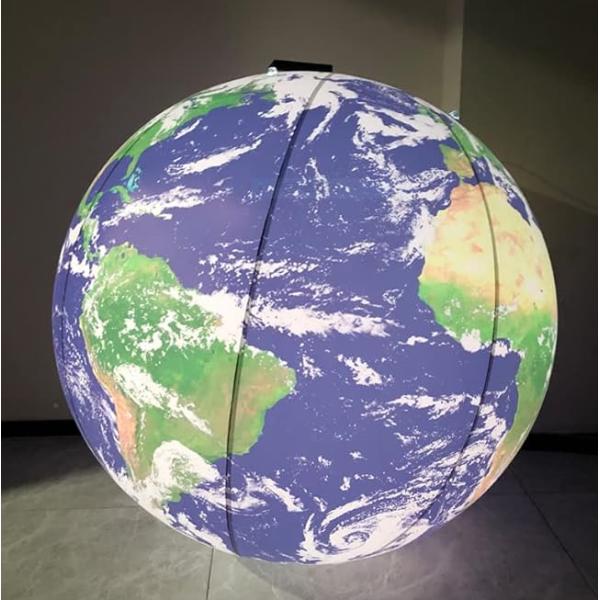 1m 2m 3m Customized Planet Design White Or Dimmable PVC Led Event Lighting Balloon For Sale