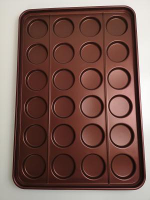 3,5 24 bolos do hamburguer das relações que cozem Tray Reusable Silicone Coated