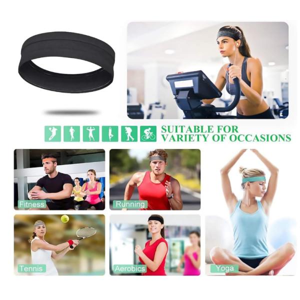 Девчонки Спортивные мягкие эластичные растяжные головные повязки мягкие растяжные фитнес теннисные пояса