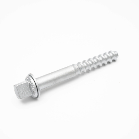 Square Head Railway Screw Spike For Track Fastening Anti Corrosion Easy Installation