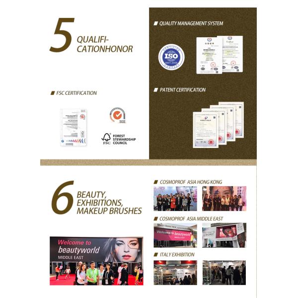 A07 FSC Single Flame Shaped Facial Makeup Brushes Made From Animal Hair