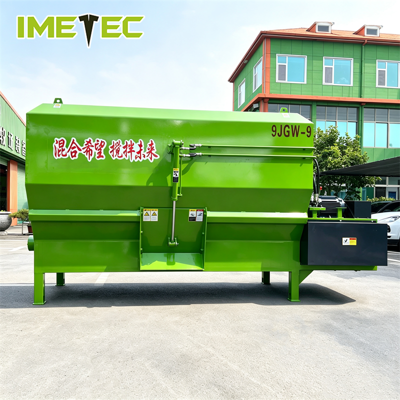 Horizontal Stationary Total Mixed Ration Mixer High Mixing Uniformity Stable Performance For Ruminant Livestock