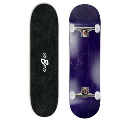 Skate shop 7 Layer Complete Wooden Skateboard Deck Blank Blue Painting Deck OEM