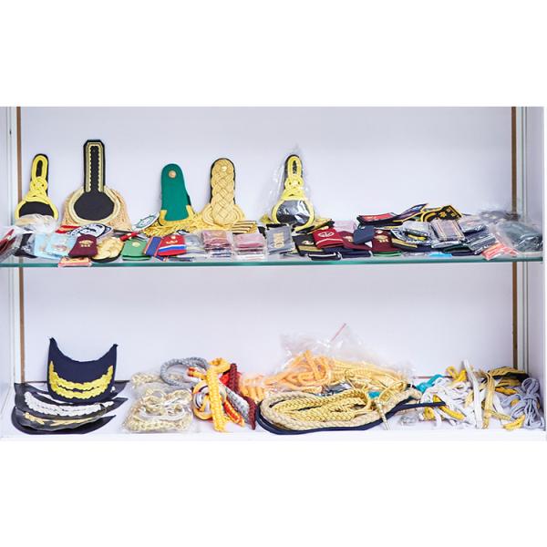 Gold Thread Embroidered Epaulets Uniform Accessories