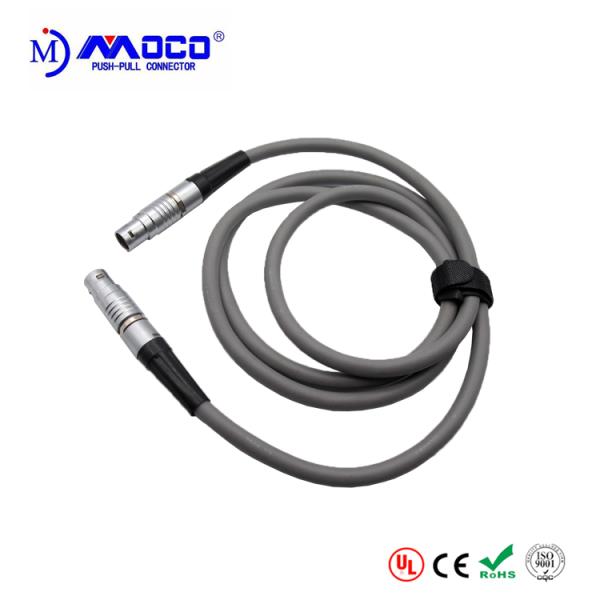 Durable Industrial Cable Assemblies Straight Plug Male Cable Circular Appearance