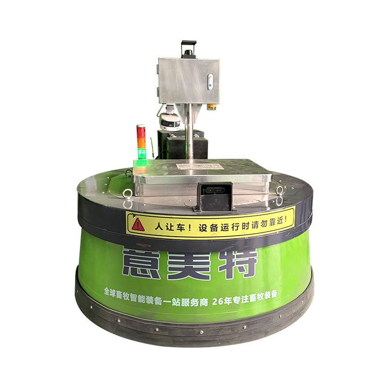 Autonomous Navigation Robotic Feed Pusher with Stainless Steel Construction and Wireless Auto-Charging for Dairy Farms