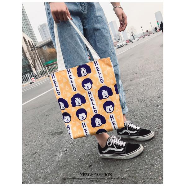 Korean version of cartoon character printing ladies small square shoulder bag messenger bag