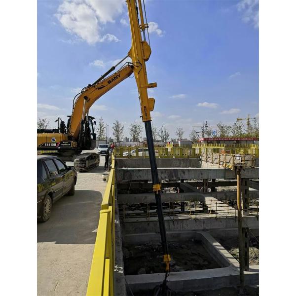 two section telescopic boom telescopic arm concrete pump excavator long reach boom