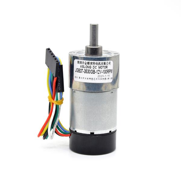 High Speed Encoder Motor JGB37-3530GB 24V 37RPM 1:270 Permanent Magnet Brushed High-Speed Motor
