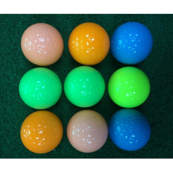 color crystal golf ball with two pieces