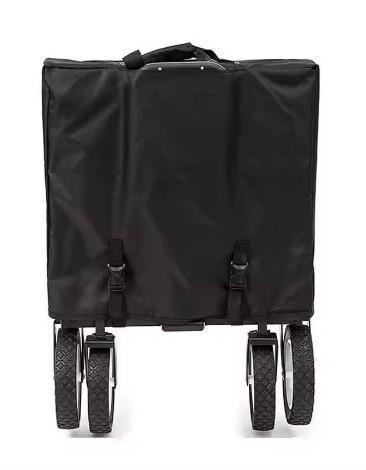 Outdoor Camping Collapsible Wagon Folding Utility Trolley Cart With Adjustable Handle