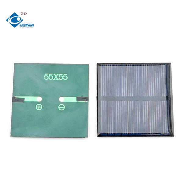 China Manufacturer ZW-5555-5V Poly Solar Panel Charger 0.45W Customized Epoxy Mini Solar Panel 5Volt