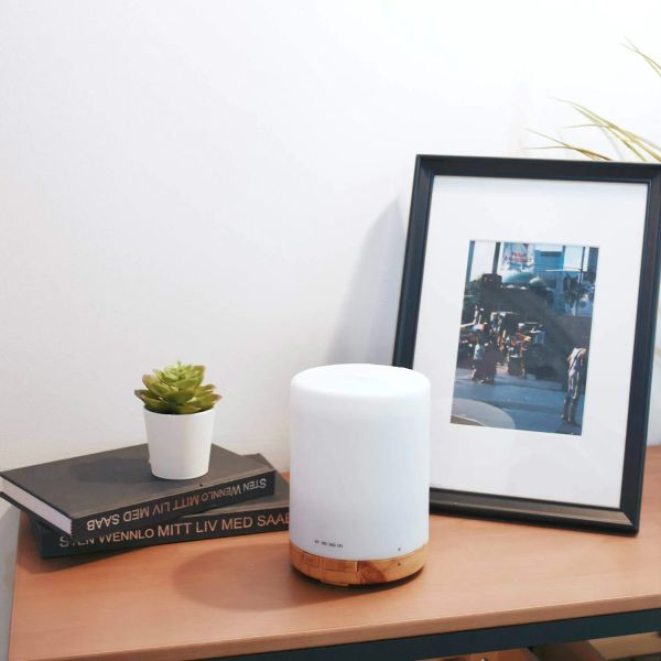 High Quality 300ml Wood Grain Aroma Oil Diffuser Electric Essential Oil Humidifier with Dazzle Cup for Home Bedroom SPA