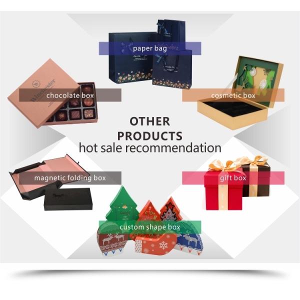 Custom Food Cupcake Folding Paper Box With Handle Cake Gift Food Packaging