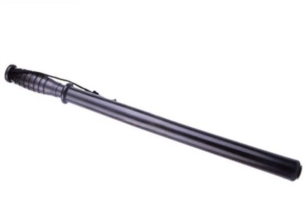 Black Steel Batons And Nightsticks Easy To Grip Onto With Press Button