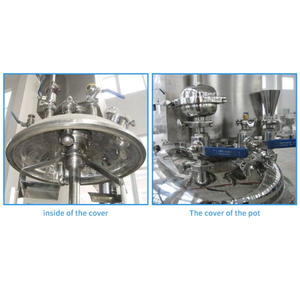 Hair Gel Body Lotion Emulsifying Vacuum Homogenizer