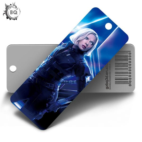 Marvel Heros Design PET 3D Lenticular Bookmark 0.6mm PET+157g Coated Paper