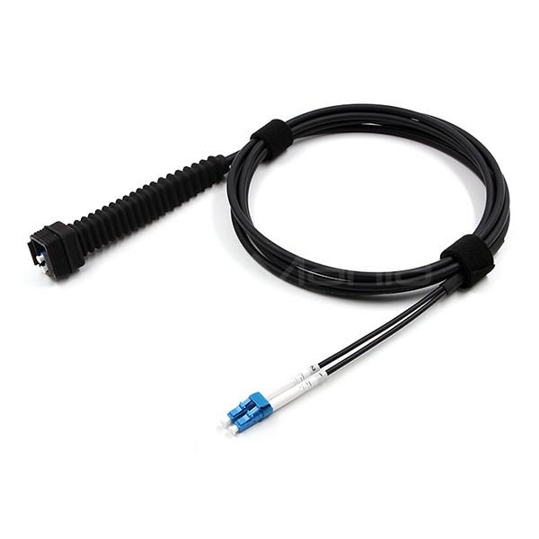 NSN Boot LC UPC To LC UPC Duplex Fiber Patch Cord 9/125 OS2 LSZH Jacket