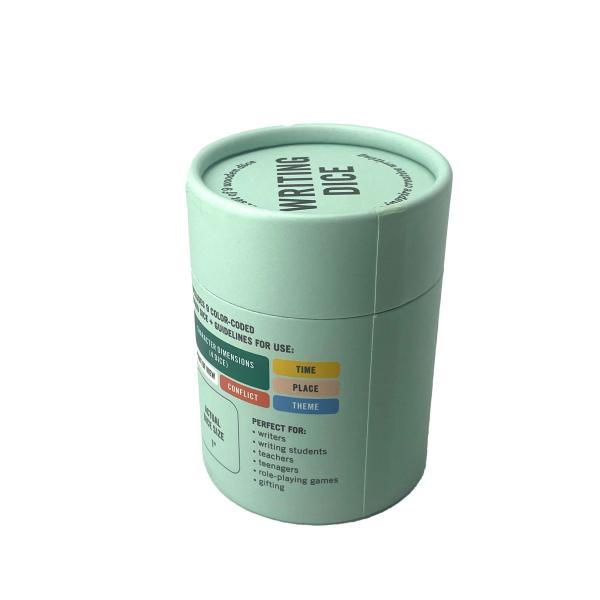 Custom Printing Biodegradable Cylinder Food Paper Cardboard Premium Tea Canister Bags Tube Box Packaging For Loose Match