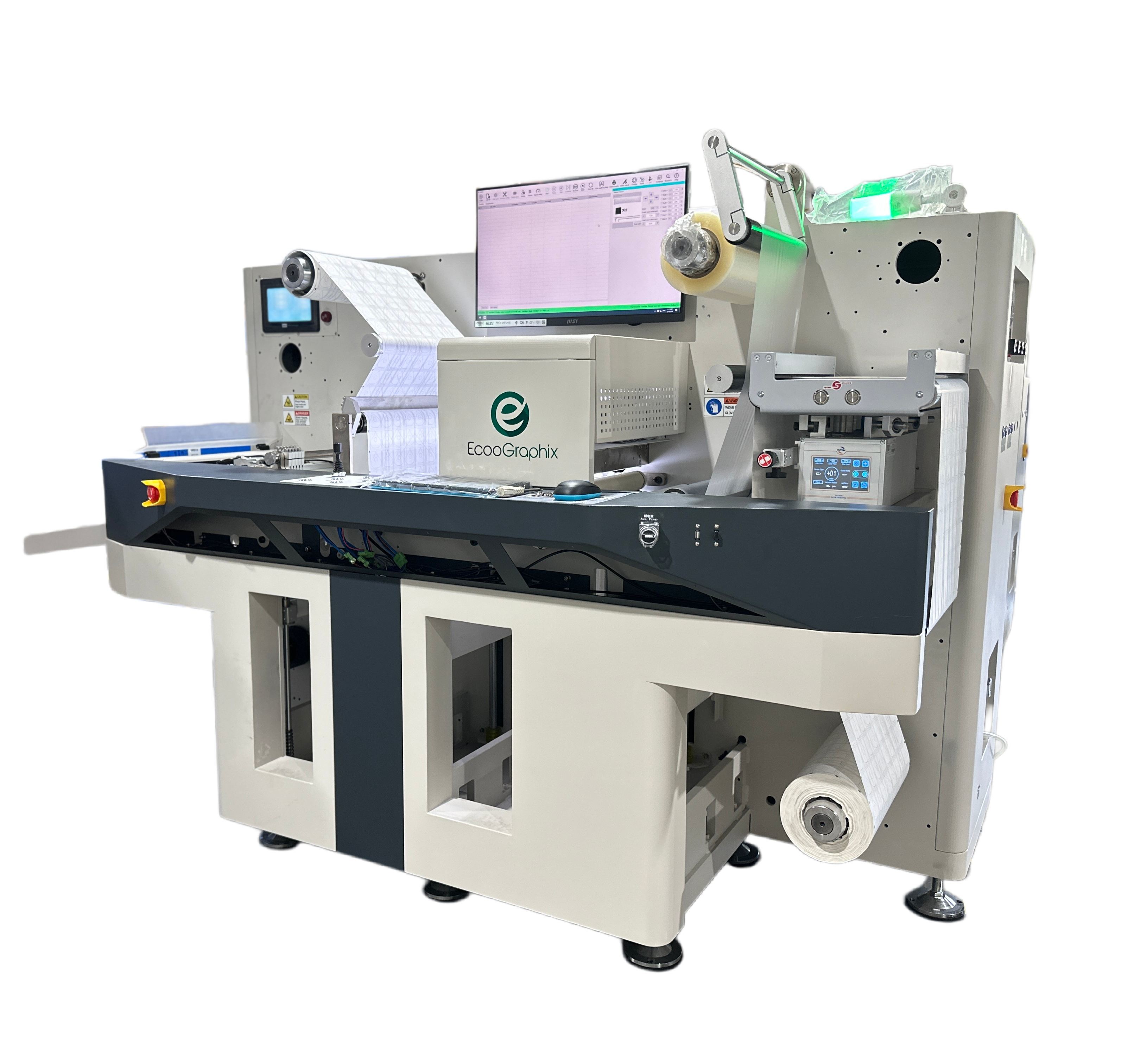 330mm Digital Roll Label Motor Blade Die Cutting Machine