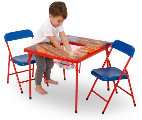 Customizable Metal Material Folding Kids Desk and Chair Sets for Kids' Study