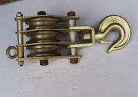 Três rodas 30KN de aço PULLEY BLOCK SNATCH BLOCK para puxar corda