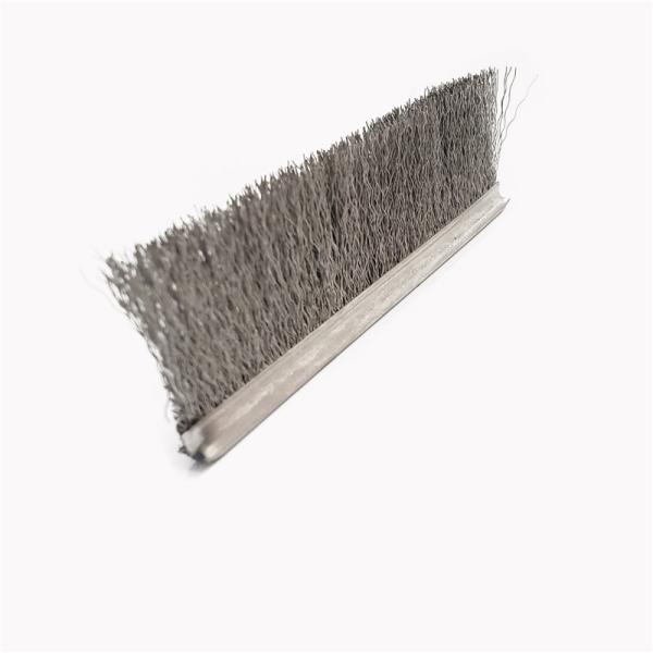 20mm Door Industrial Strip Brush Crimped Steel Wire Metal