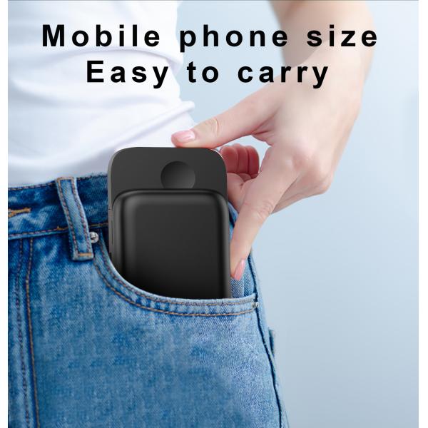 Cargador inalámbrico de 15W negro cargador rápido magnético para iPhone multifuncional