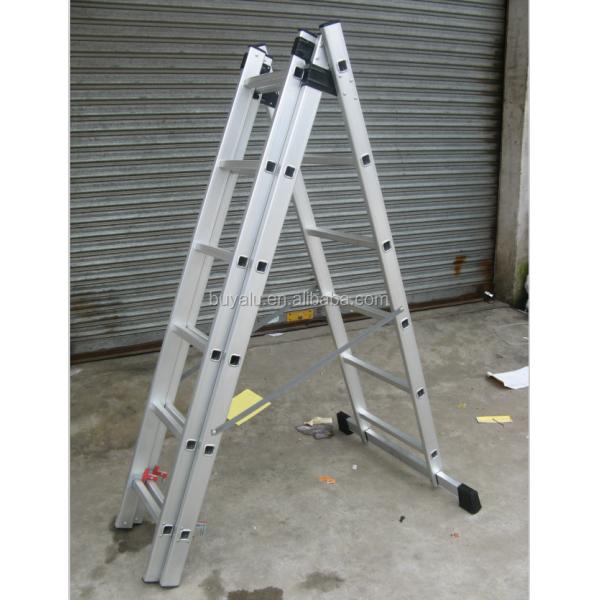 Mutifunctional Aluminum Step Ladder Extention Combination Aluminum Ladder