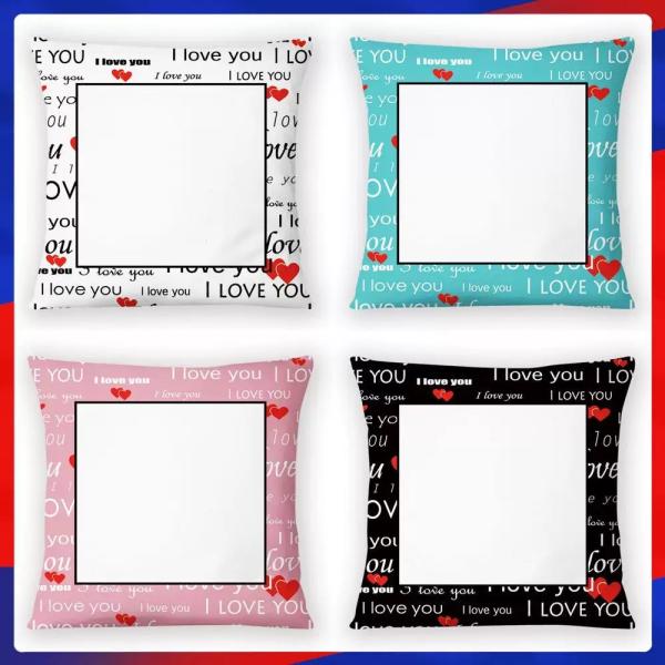 I Love You Pillow Cases sublimation pillow for Valentine's Gift