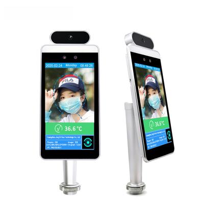 Waterproof  Infrared Thermometer Face Recognition Kiosk 1 Door Open Signal Output