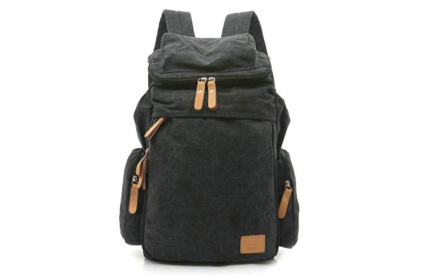 High Density Canvas City Travel Backpack For Men Six Colors Optional