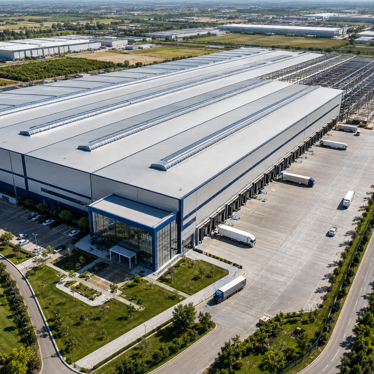 Custom Size Multi Span Industrial Steel Structure Building Expandable Design Future Growth Ready