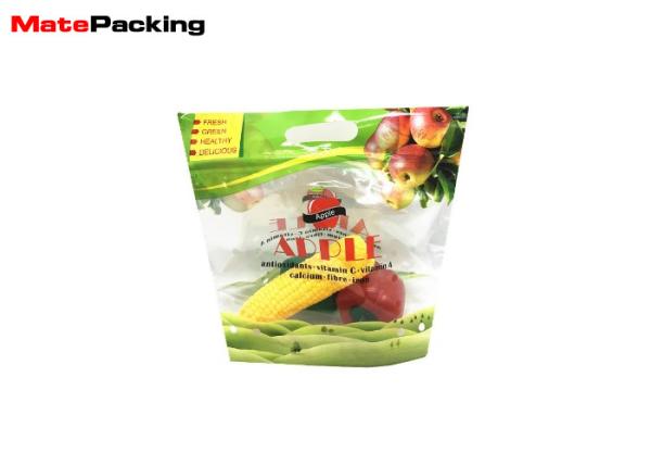 Clear Fresh Vegetable Plastic Packaging Bags With Breath Hole Anti Fogging