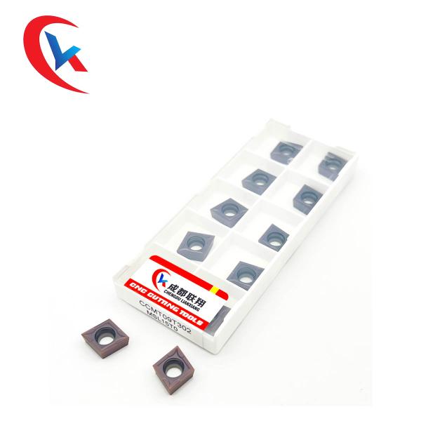 CCMT09T304 Tungsten Carbide Inserts Stainless Steel Finishing Physical Coating