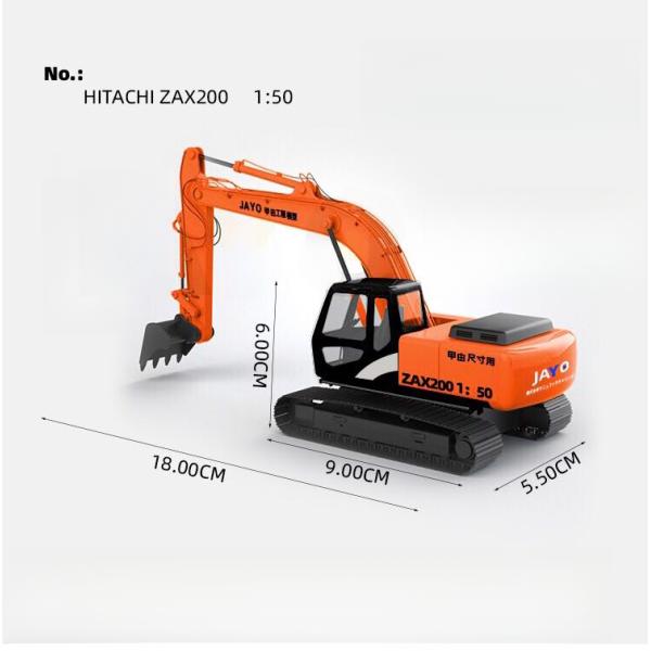 Hitachi ZAX200 Excavator Diecast Model 1/50 Scale Collectible Construction Decor Gift