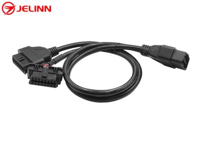 OBD 2 OBD2 Splitter Y Cable Male to Dual Female 16 Pin for Mazda Mitsubishi Cars