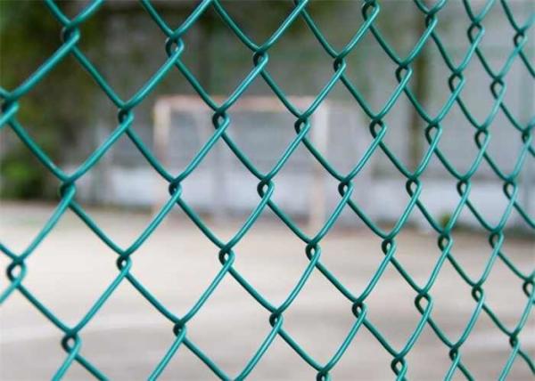 4 Ft High X 50 Ft Long Vinyl Coated Chain Link Fence Diamond Hole 50 X 50mm Steel