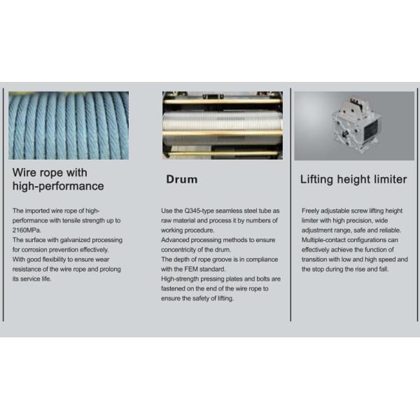 Low Headroom Electric Wire Rope Hoist / Single Girder Hoist / Double Girder Hoist