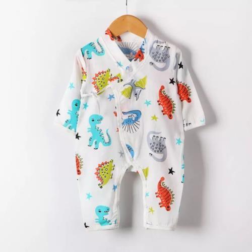 MBP 013 Certified Muslin Baby Pajamas Two Layers Natural Summer Sleep Quick Dry