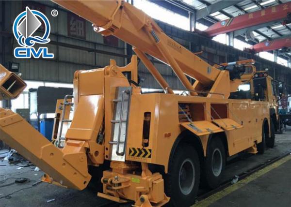 SINOTRUK HOWO7 10 Tires 50T Road Wrecker Tow Truck  Recovery Truck 6x4 Tow Truck EuroII 371hp