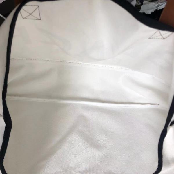 Reusable Canvas Grocery Shopping Tote Bag in Organic Cotton Material with Letter Print