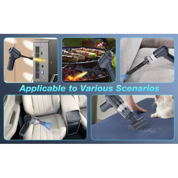 Portable Handheld Car Vacuum Cleaner 5500Pa Portable Mini Vacuum With Dual Mode