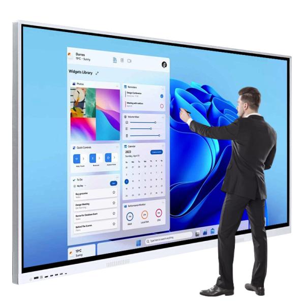 ODM 4K Android OPS 65 Inch Interactive Display Smart Board 75 Inch Touch Screen Monitor Interactive Whiteboard 86 Inch LED Panel