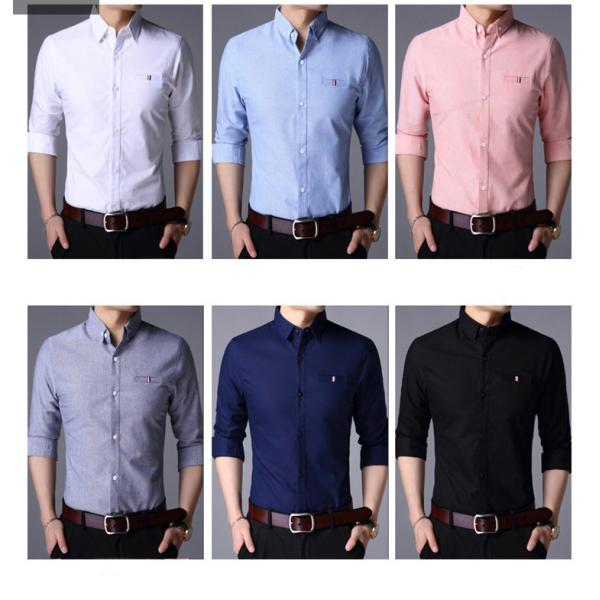 Vintage Custom Cotton All Over Print Plus Size Casual Long Sleeve Men's Oversized Shirt