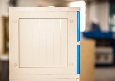 Vandal Resistant 10 Tier Blue School Lockers Keyless ABS Plastic Lockers