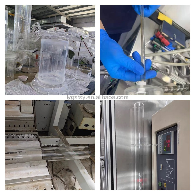 Large Diameter Fused Silica Tube High Temperature Resistant Quartz Glass Tube for Industrial Furnace