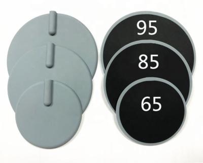 Elétrodos condutores circulares médicos da borracha de silicone