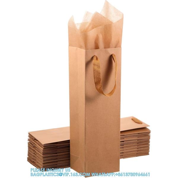 Wine Gift Bags - Wine Gift Bag With Scratch Paper Panel For Personalized Messages - Wine Bags For Wine Bottles Gifts
